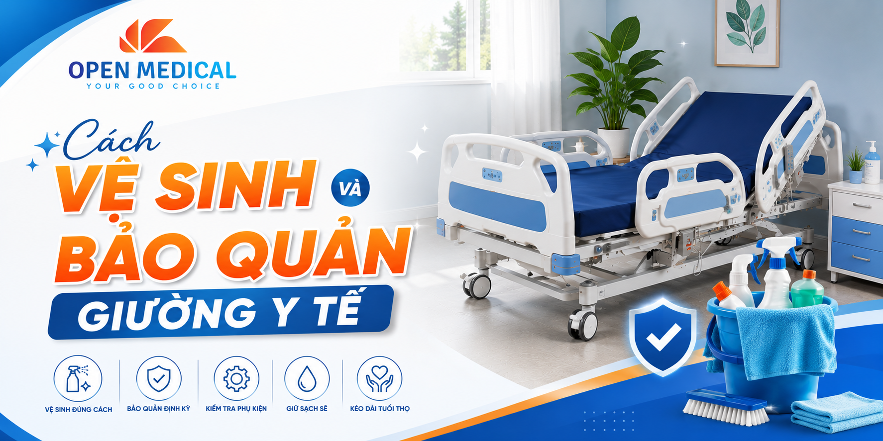Cách vệ sinh và bảo quản giường y tế
